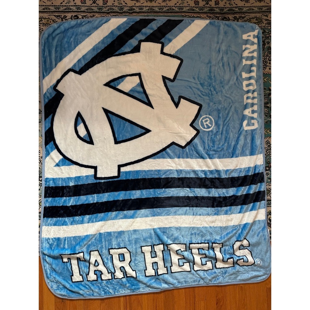 Logo‎ Brands UNC Tar Heels Raschel Throw Blanket Unisex 50x60 Blue Carolina NCAA